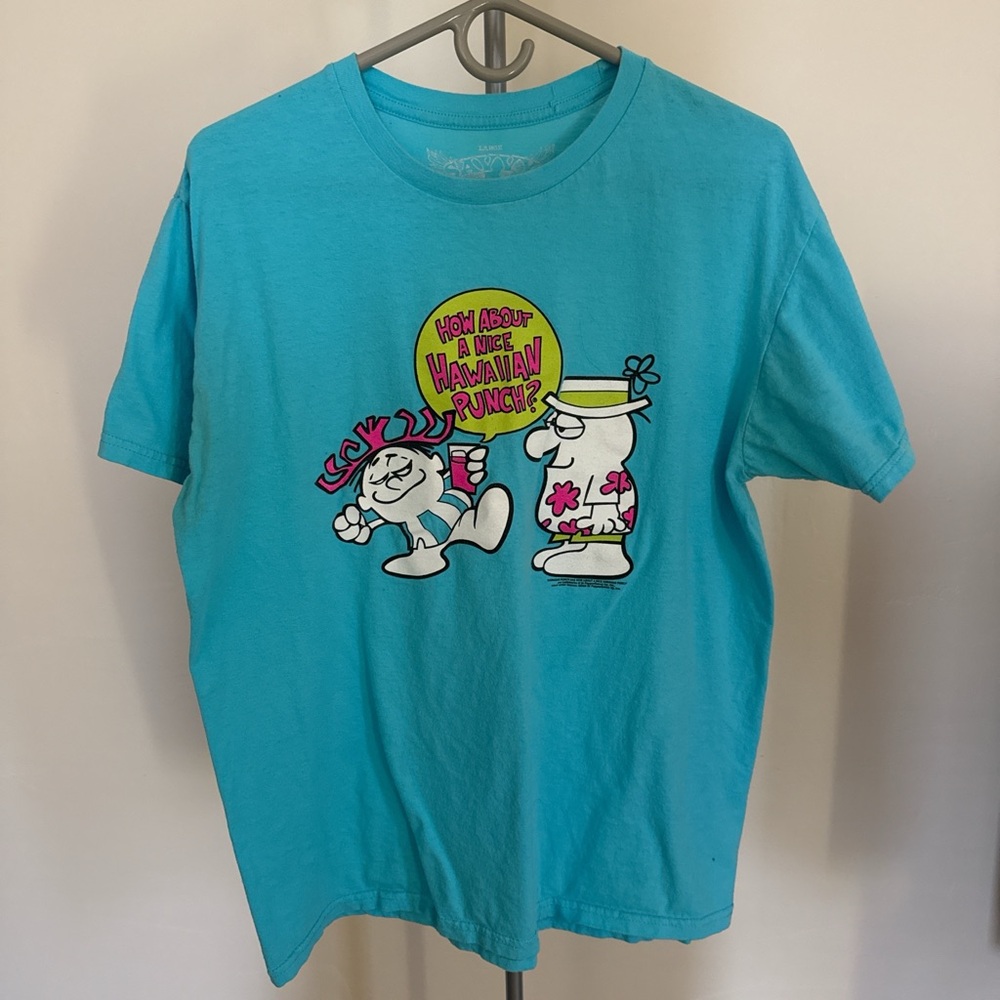 Blue Vintage Hawaiian Punch Logo T-Shirt